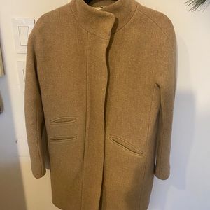 J.Crew Cocoon coat in Italian stadium-cloth wool